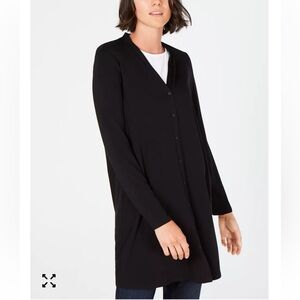 Eileen Fisher‎ Button-Down Long Tencel™ Cardigan Size XS